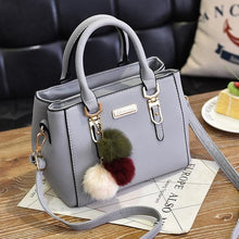 Load image into Gallery viewer, Luxury Handbag Women Bags Women Hairball Shoulder Bag  Ladies Hand Bags Vintage Leather Messenger Bag  Female Hand Bolso Bags