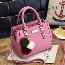 Load image into Gallery viewer, Luxury Handbag Women Bags Women Hairball Shoulder Bag  Ladies Hand Bags Vintage Leather Messenger Bag  Female Hand Bolso Bags